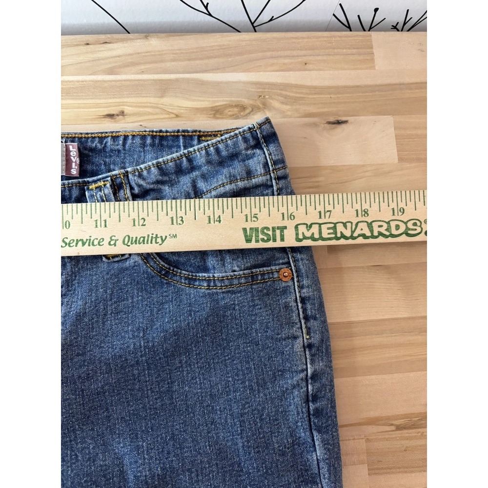 Levi's Nouveau Low Capri Stretch Blue Denim Jeans Women's Size 6 - Picture 7 of 14